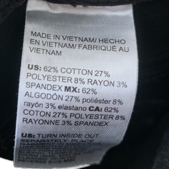 Chico's Women's Black Jeans Size 00R (2R US) Pull On Jegging Diamond - Picture 6 of 7